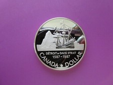 Canada, 1 dollaro Canada Davis nave polare 1987, argento, PP