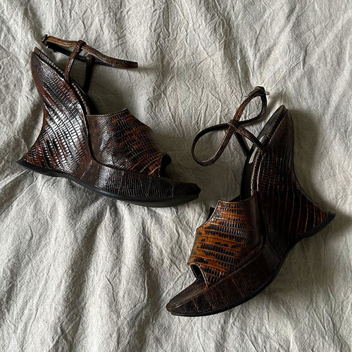 Sandali con zeppa donna prada - con,