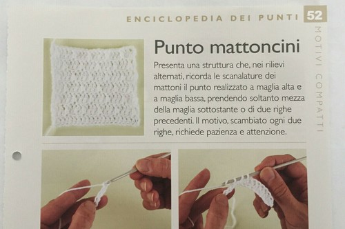 Scheda tecnica punti uncinetto - scheda,