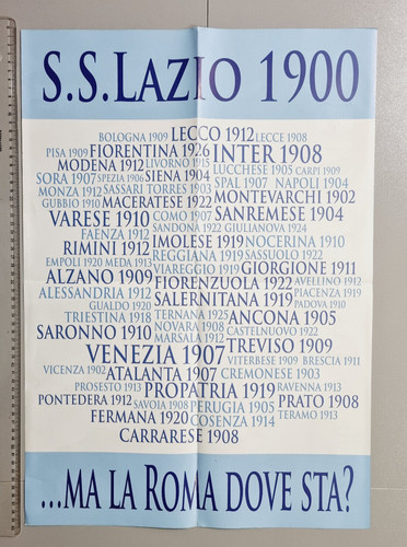 Poster lazio 1900 - ss, la