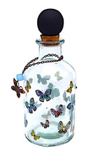 Grande bottiglia di vetro