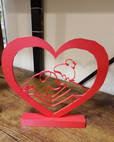 Cuore decorativo - cuore, 3d