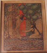 Olio su Pergamena Marco Novati