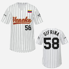 Venezuela - VENEKA SIFRINA maglia baseball camisa replica 2024 CAMICIA personalizzata