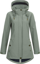 brise-Cappotto Corto Da Donna in Softshell, Con Cappuccio, Foderato Giacca