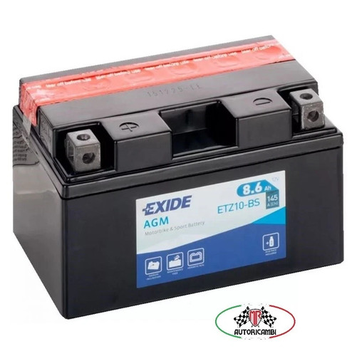 Batteria moto exide etz10 - batteria, etz10-bs