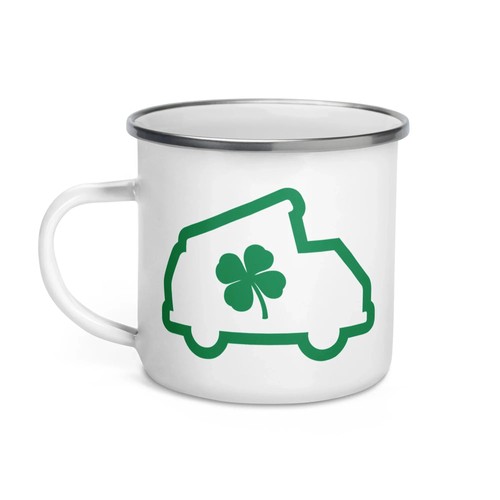 Tazza smaltata lucky westy - tazza,