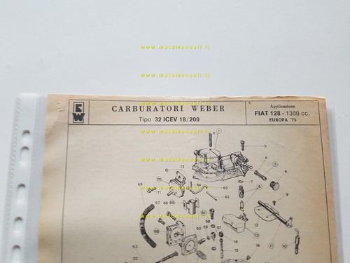 Weber carburatore icev - carburatore, 32
