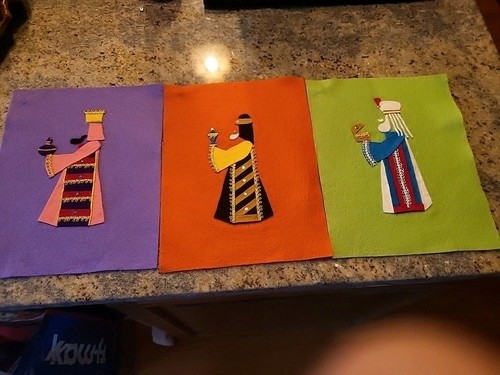 Set tre saggi natalizi - tre, vintage