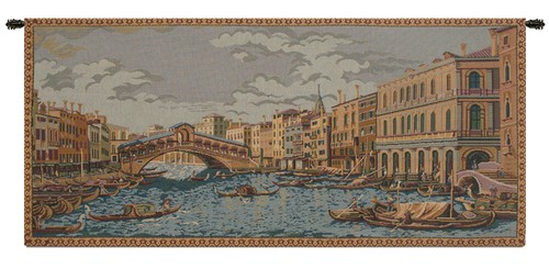 Arazzo ponte canal grande - arazzo,