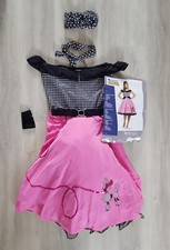 Abito GREASE anni 50 GREASE taglia 10 - 12 grande COSTUMI CALIFORNIA ANNI 50