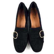 Mocassini Clarks tacco nero