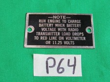 Data Plate Battery + Radio