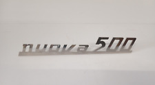 FREGIO SCRITTA  NUOVA 500 POSTERIORE IN ACCIAIO PER FIAT  500 EPOCA