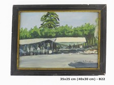 QUADRO AD OLIO VINTAGE FIRMATO