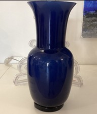 Vaso Venini OPALINO  ZAFFIRO In Edizione di 199 Esemplari