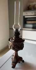 Antica lampada ad olio in rame 