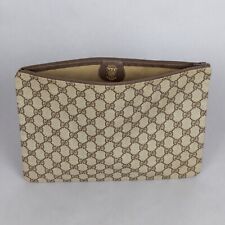 Borsa GUCCI vintage anni '60 - piatta pochette - fantasia doppia G - con zip