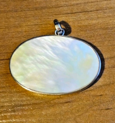 Ciondolo madreperla argento - e,