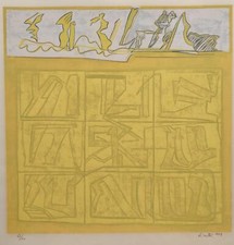 LICATA RICCARDO (Torino, 1929 - Venezia, 2014) SENZA TITOLO litografia 1974 cm.