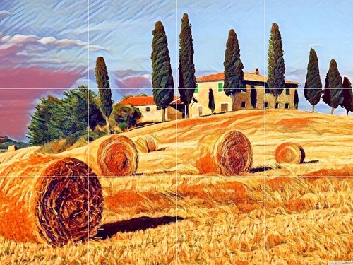 Pannello ceramica mosaico