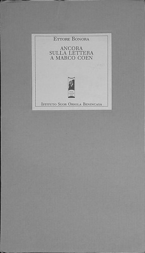 Ancora sulla lettera marco - ancora,