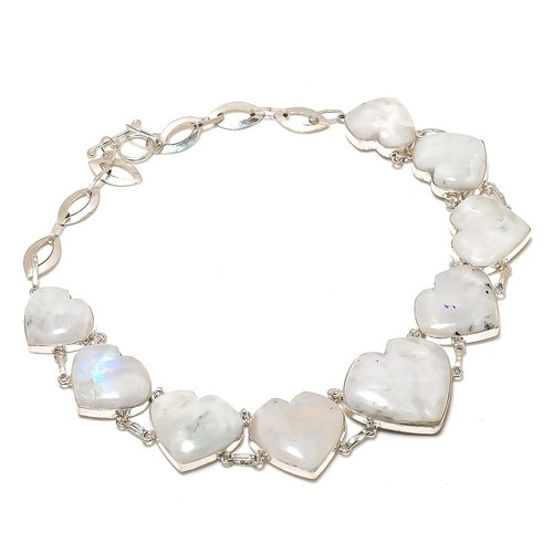Collana con pietre luna - collana, di