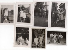 CUNARDO     LOTTO DI   7    FOTOGRAFIE     ANIMATE    1935  VARI  FORMATI