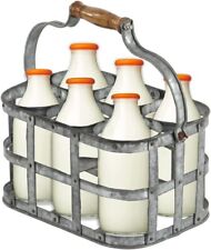 Portabottiglie latte zincato