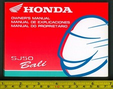 Honda SJ50 Bali (1995) Manuale