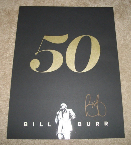Poster bill burr autografato - poster,