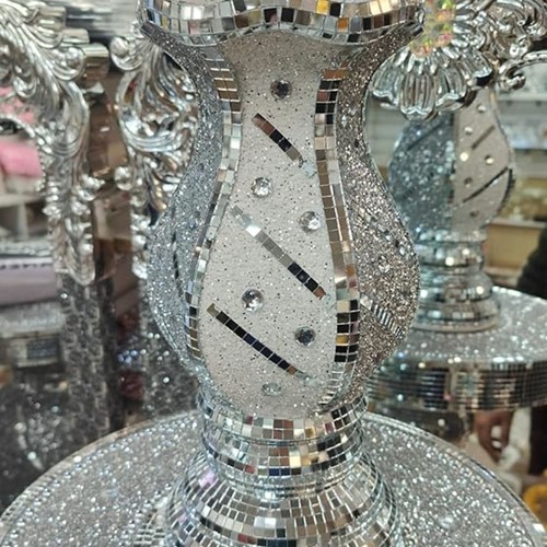 Vaso argento fiori - vaso,