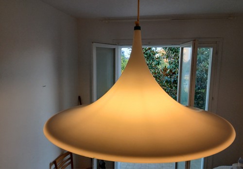 Lampada sospensione anni 70 - a,
