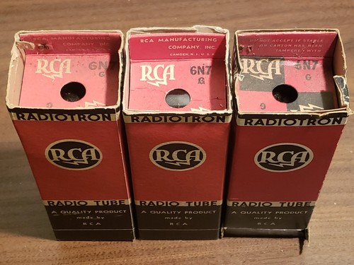 Tubi 6n7g rca nos - 3), 6n7g,