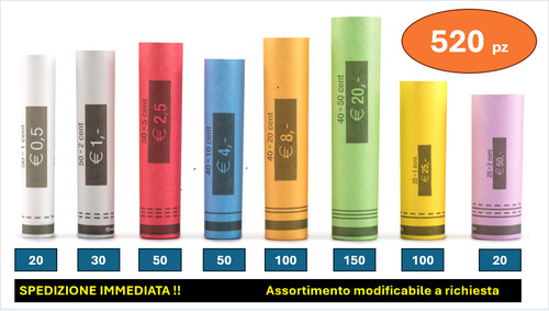 Kit 520 rotolini blister tubi - 520,