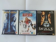 Paul Walker 3x DVD's The Skull & Eight Below into the Blue 3 movies 