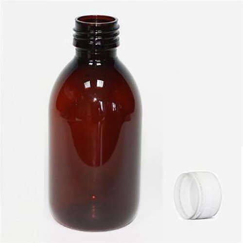 Bottiglie plastica 250ml - plastica, ambra