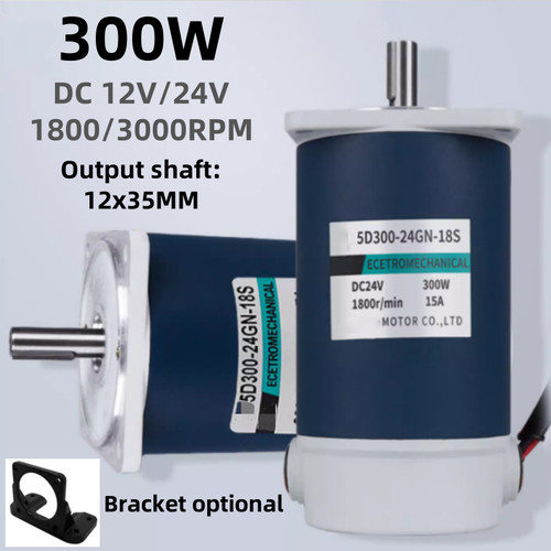 Motore 300w 12v 24v - dc, 12v/24v