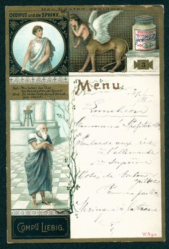 Menù compagnie liebig - liebig,, edipo