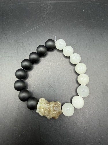 Bracciale perline onice nera - onice, e