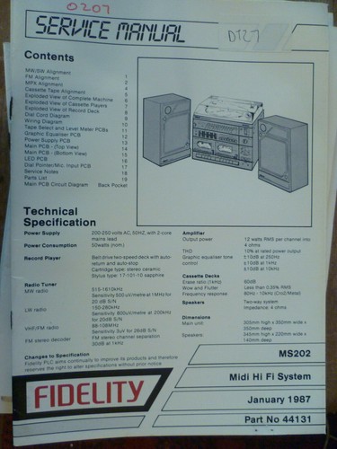 Fidelity ms202 midi fi - ms202, hi-fi