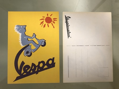 Cartolina piaggio vespa - cartolina,