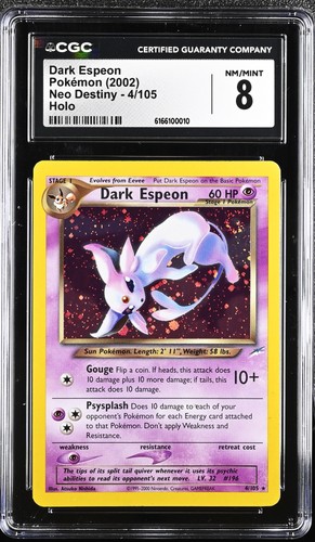 Dark espeon 105 holo neo - dark, 4/105