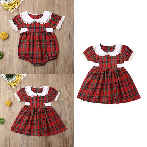 Vestito natalizio neonata