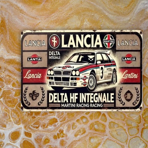 Targa metallo muro - in,