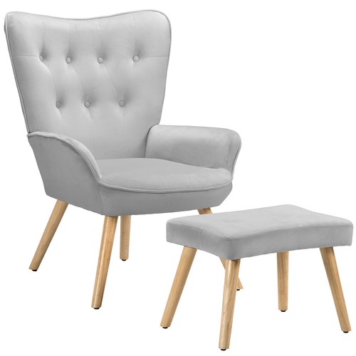 Poltrona arredo con sgabello - arredo,
