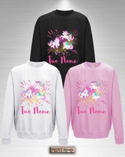 Felpa colorata unicorno - unicorno, con