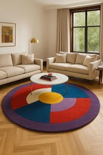 Tappeto di lana trapuntato a