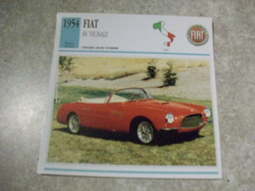 Carte fiche auto fiat - auto, 8v