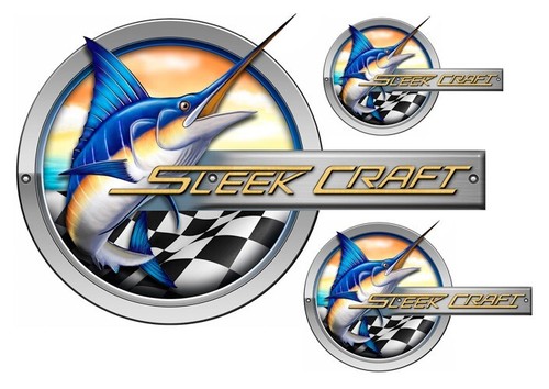 Adesivi design sleekcraft - 3, di